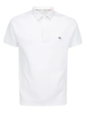 Etro Logo Embroidered Short-Sleeved Polo Shirt