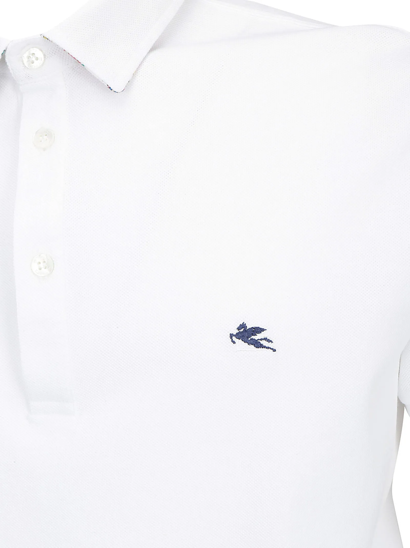 Etro Logo Embroidered Short-Sleeved Polo Shirt