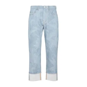 Etro Logo Patch Buttoned Cropped Jeans