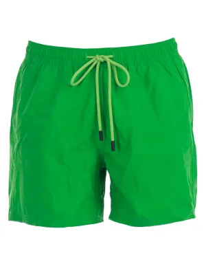 Etro Logo Patch Drawstring Swim Shorts