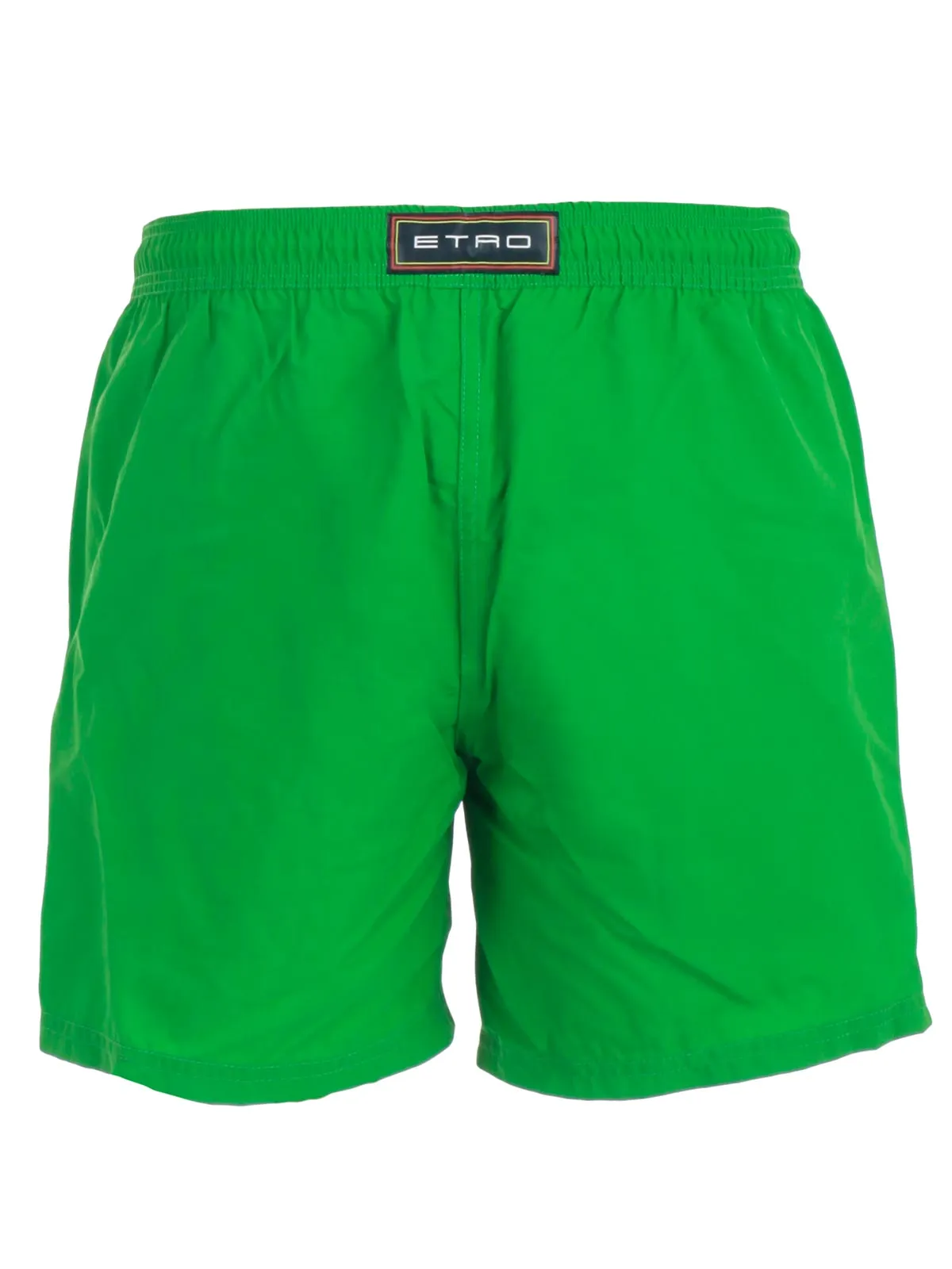 Etro Logo Patch Drawstring Swim Shorts