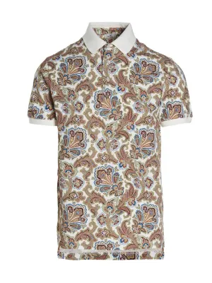 Etro Paisley Printed Short-Sleeved Polo Shirt