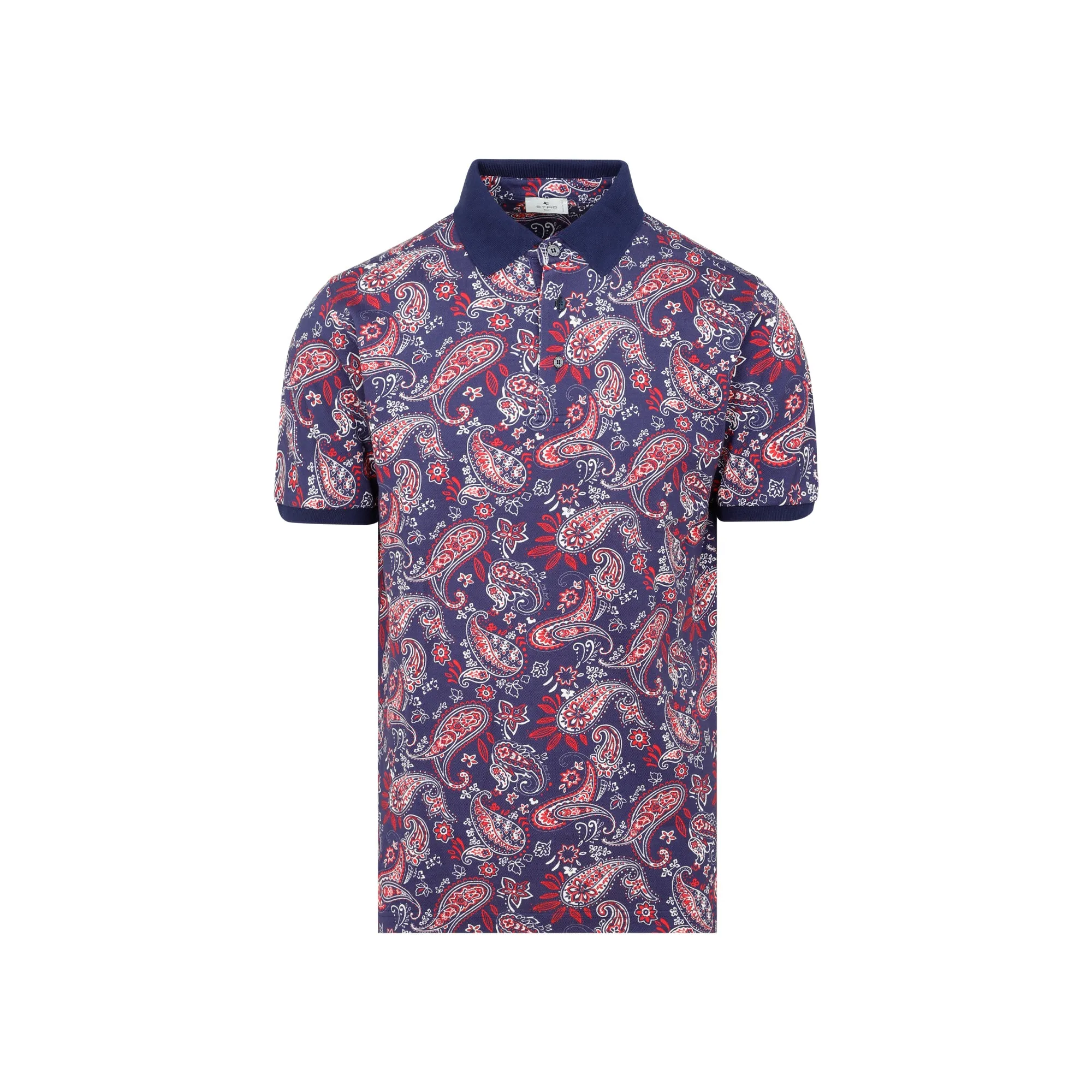 Etro Paisley Printed Short-Sleeved Polo Shirt