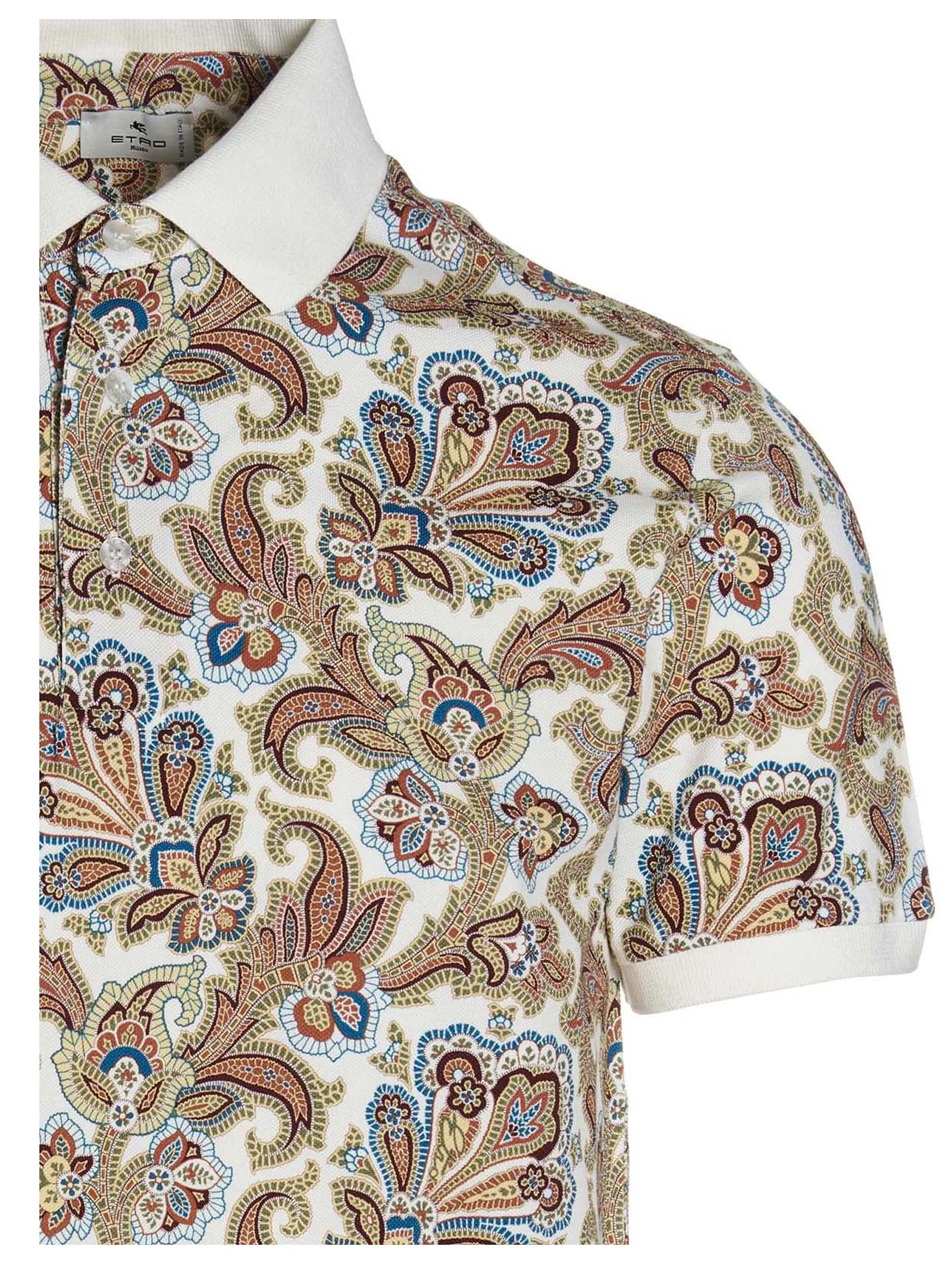 Etro Paisley Printed Short-Sleeved Polo Shirt