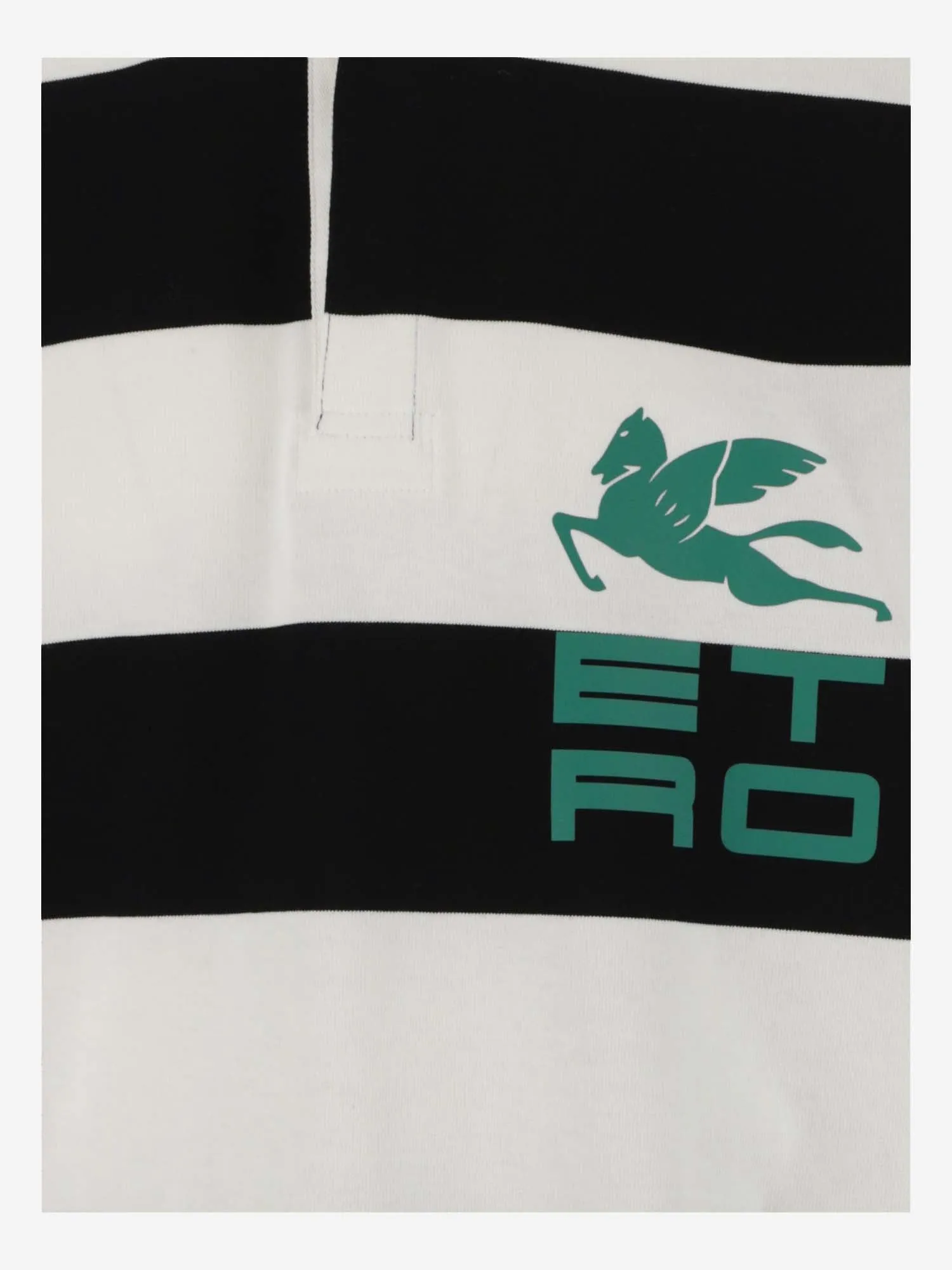 Etro Rugby-Striped Long-Sleeved Polo Shirt