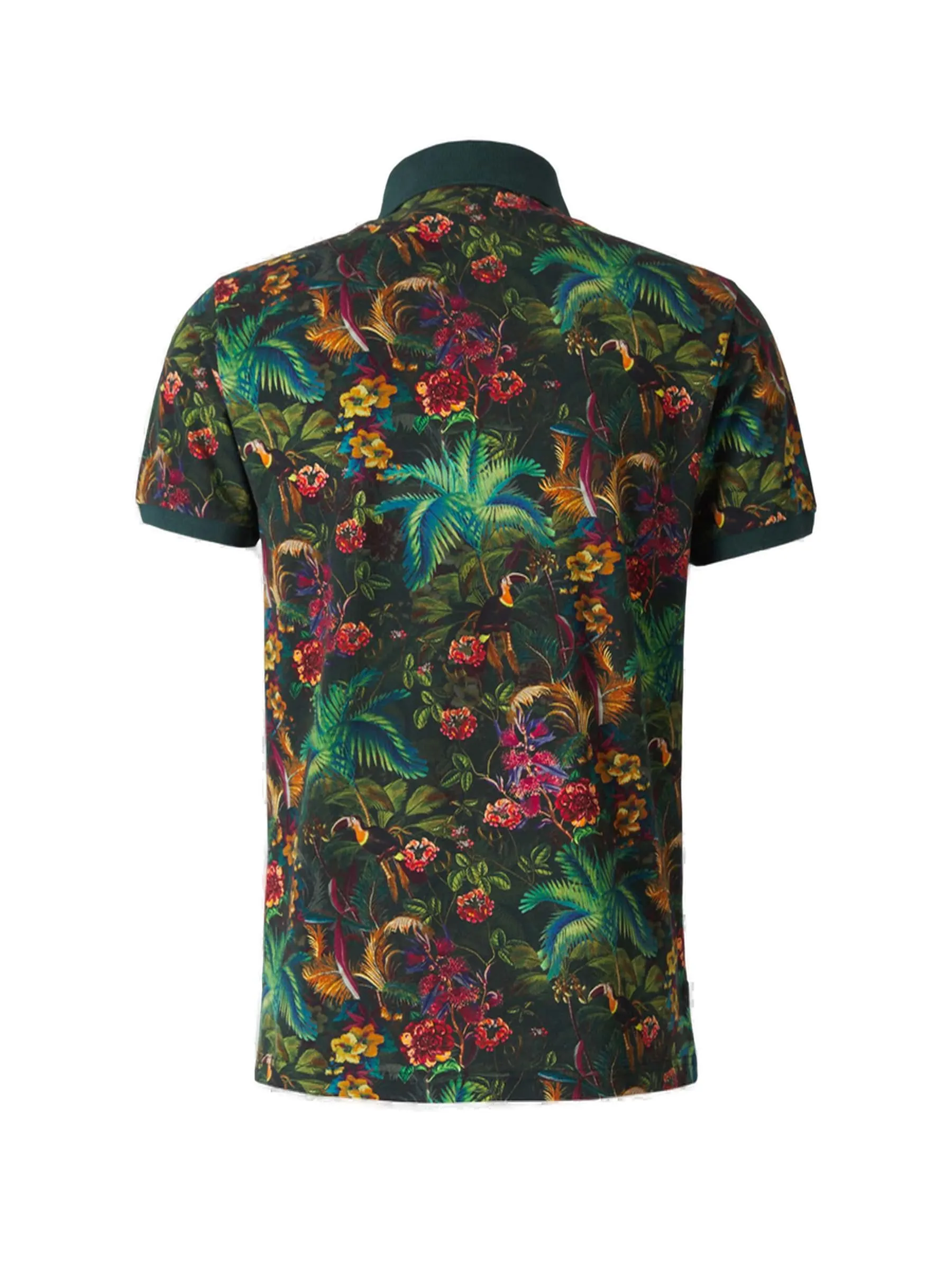 Etro Short-Sleeve Floral Printed Polo Shirt