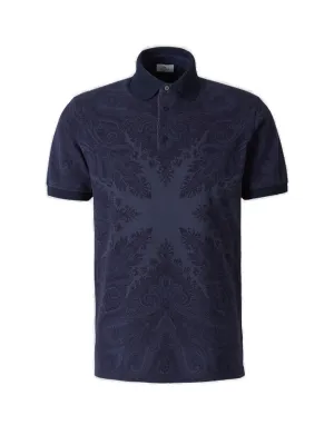 Etro Short-Sleeve Paisley Printed Polo Shirt