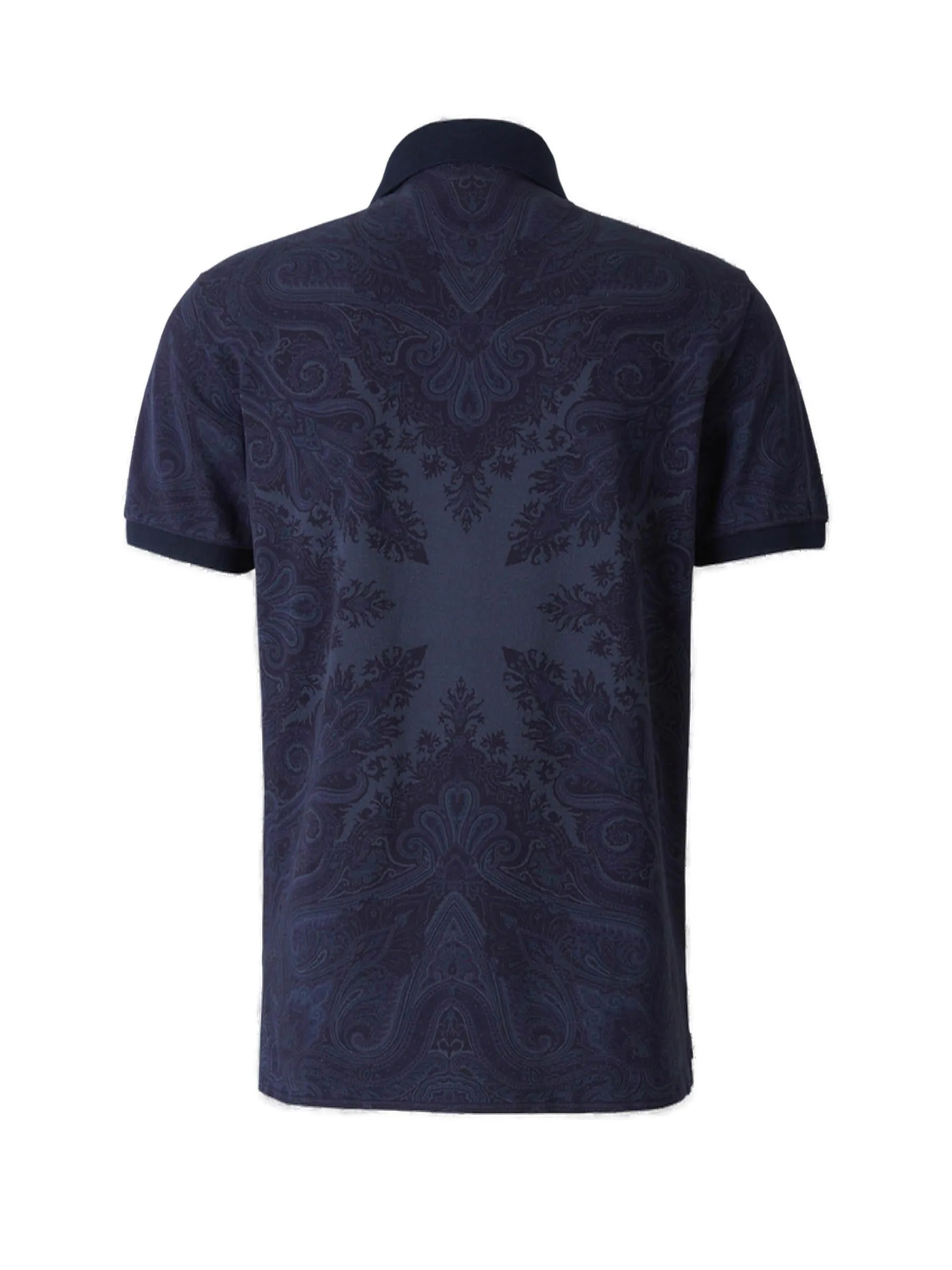 Etro Short-Sleeve Paisley Printed Polo Shirt