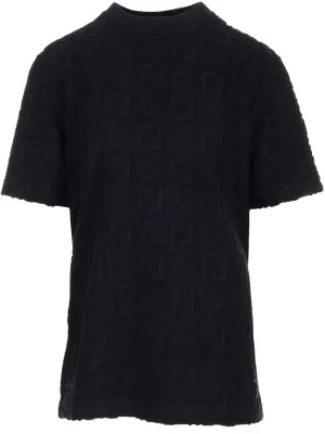 Fendi Allover FF Logo Detailed Oversized T-Shirt