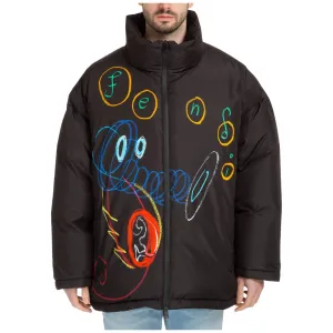 Fendi Logo Detailed Zip-Up Jacket
