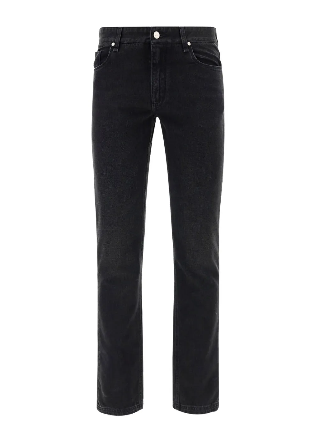 Fendi Logo Patch Mid-Rise Jeans
