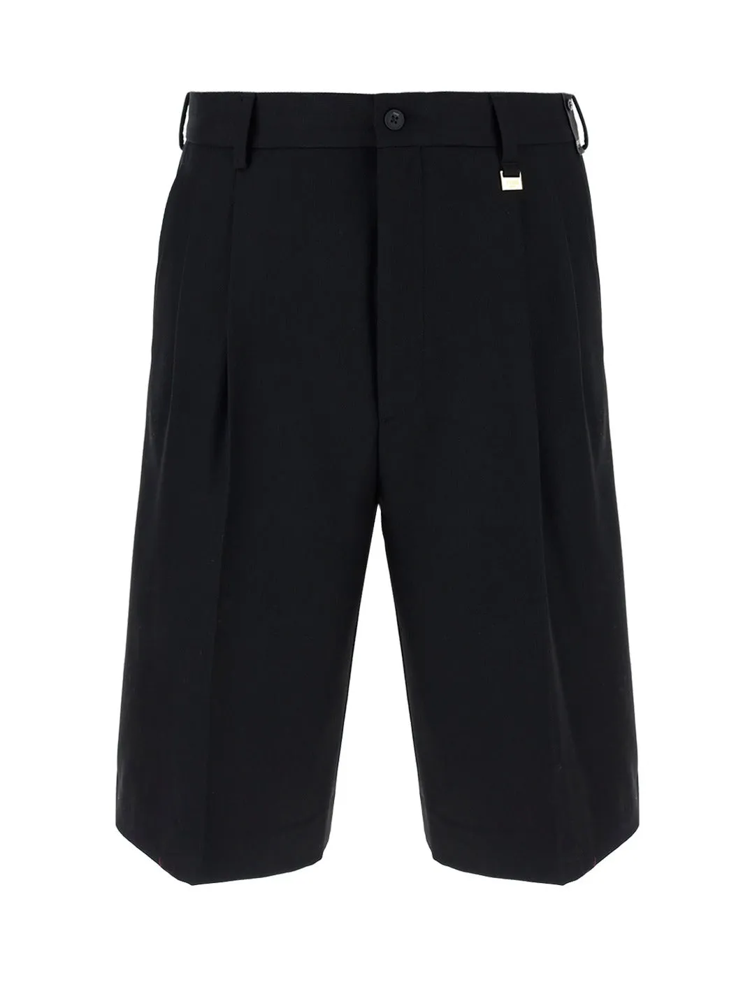 Fendi Logo Plaque Tailored Bermuda Shorts