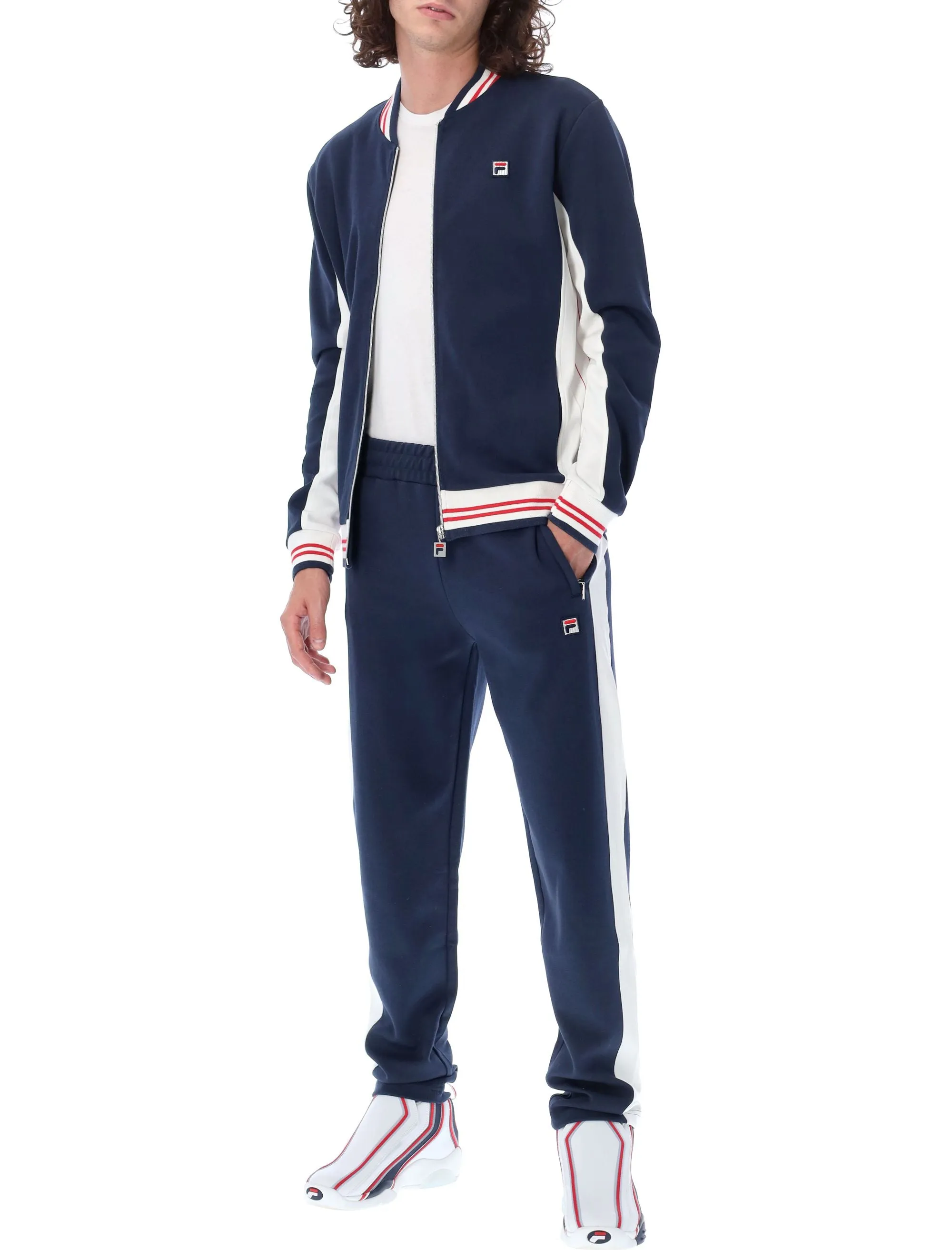Fila Logo Embroidered Zip-Up Jacket