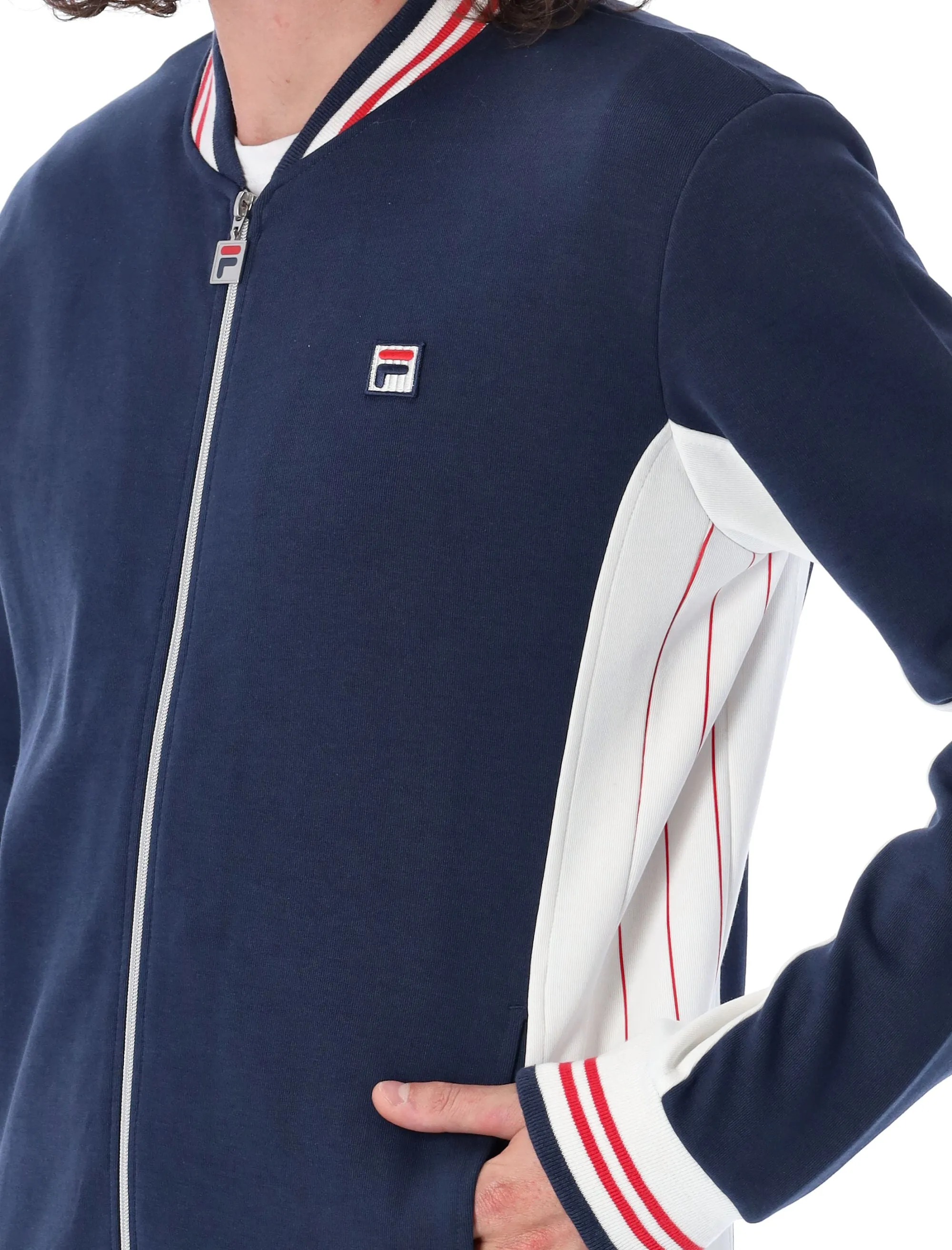 Fila Logo Embroidered Zip-Up Jacket