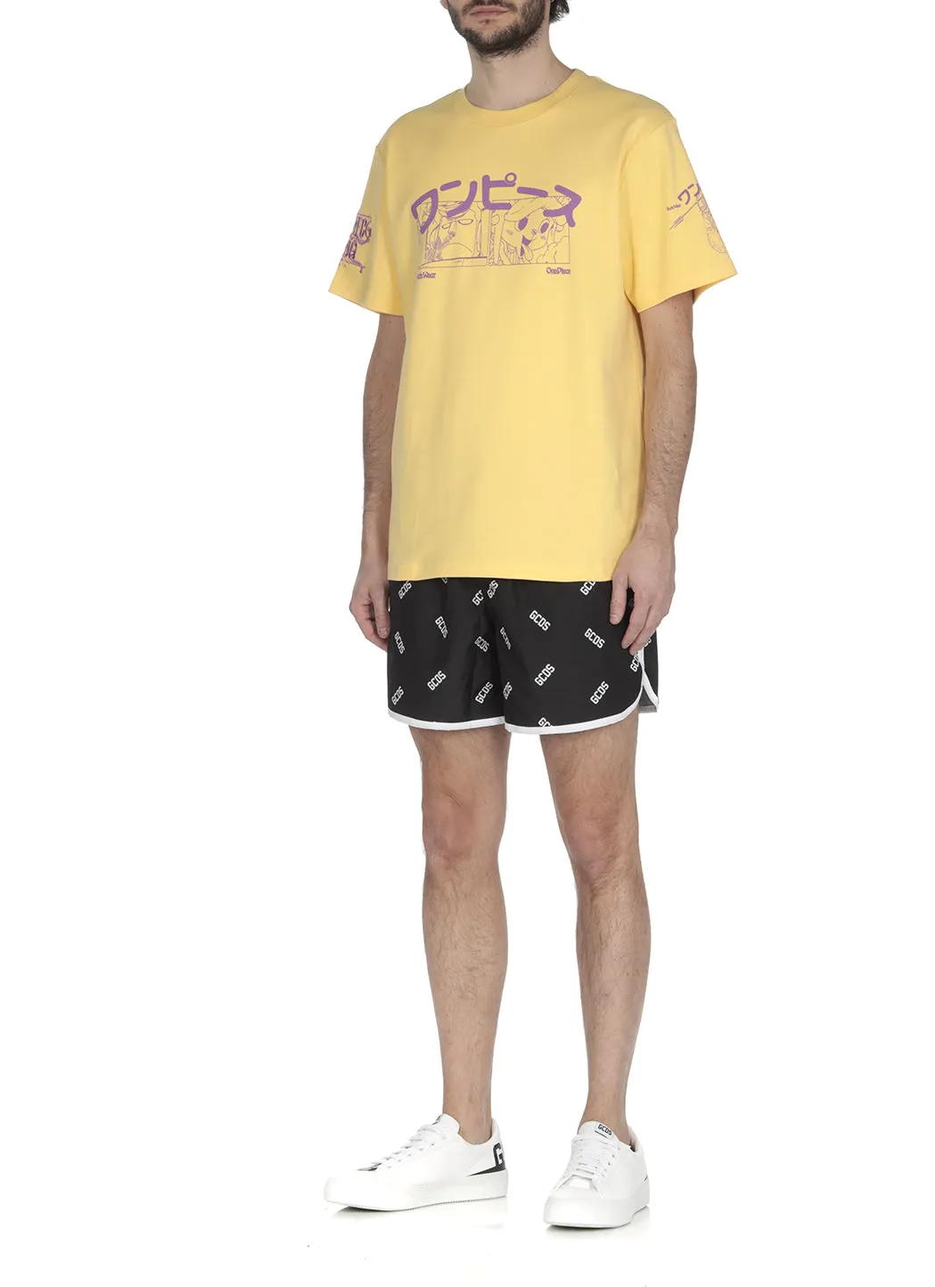 GCDS One Piece Logo Embroidered T-Shirt