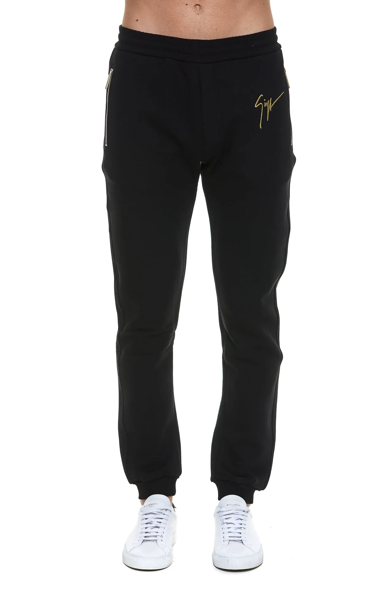 Giuseppe Zanotti Logo Printed Zip-Detailed Track Pants