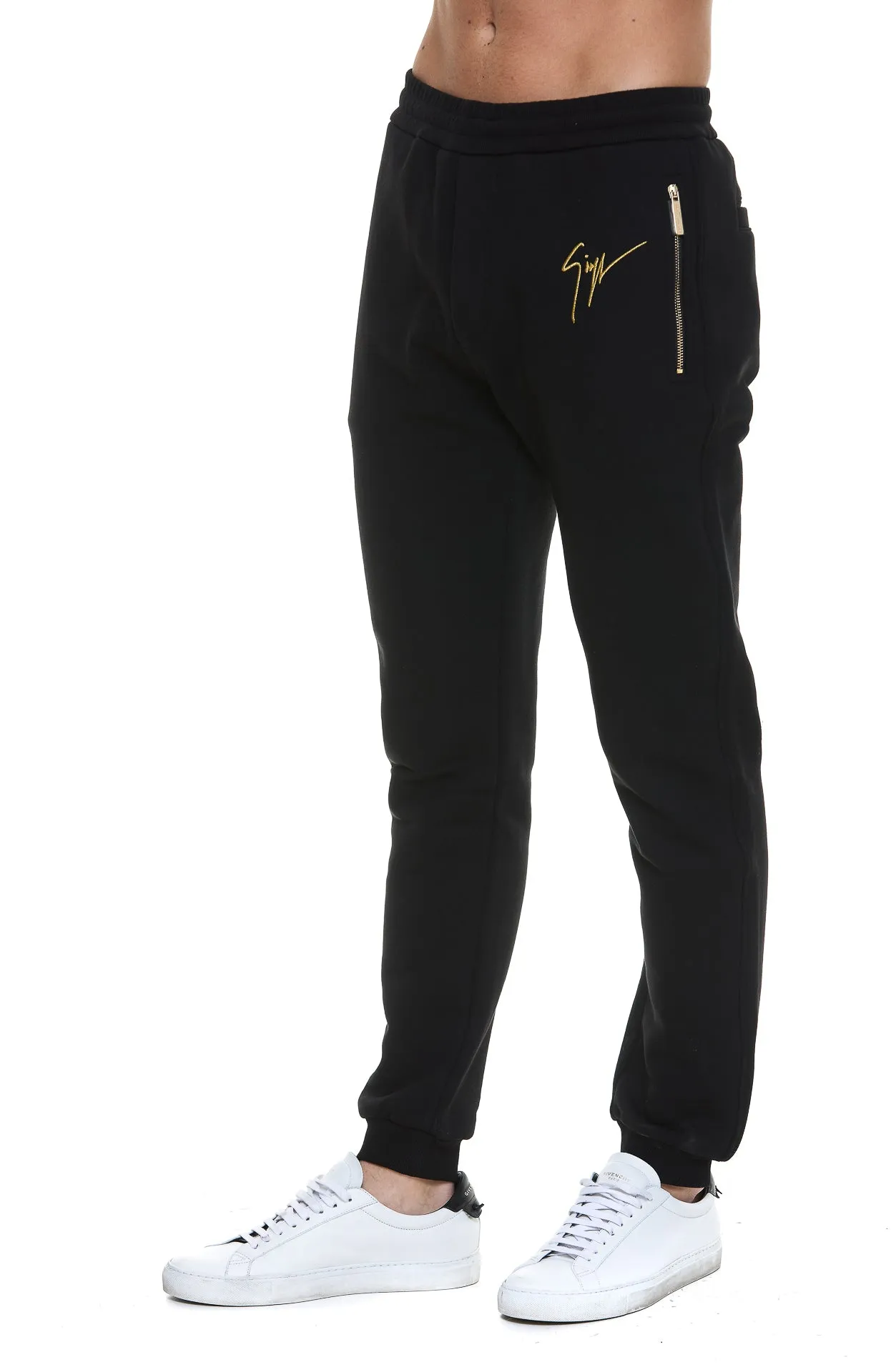 Giuseppe Zanotti Logo Printed Zip-Detailed Track Pants