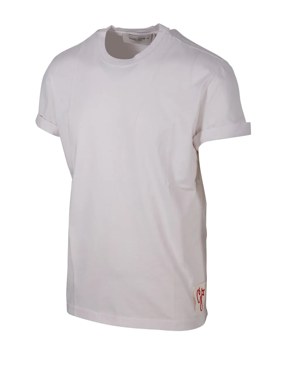 Golden Goose Deluxe Brand Logo Patch Crewneck T-Shirt