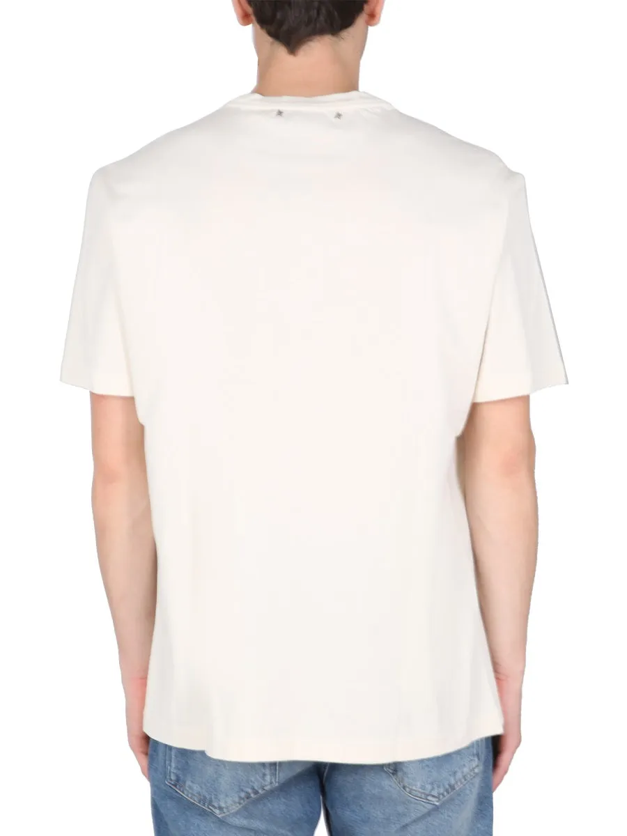 Golden Goose Deluxe Brand Slogan Printed Crewneck T-Shirt