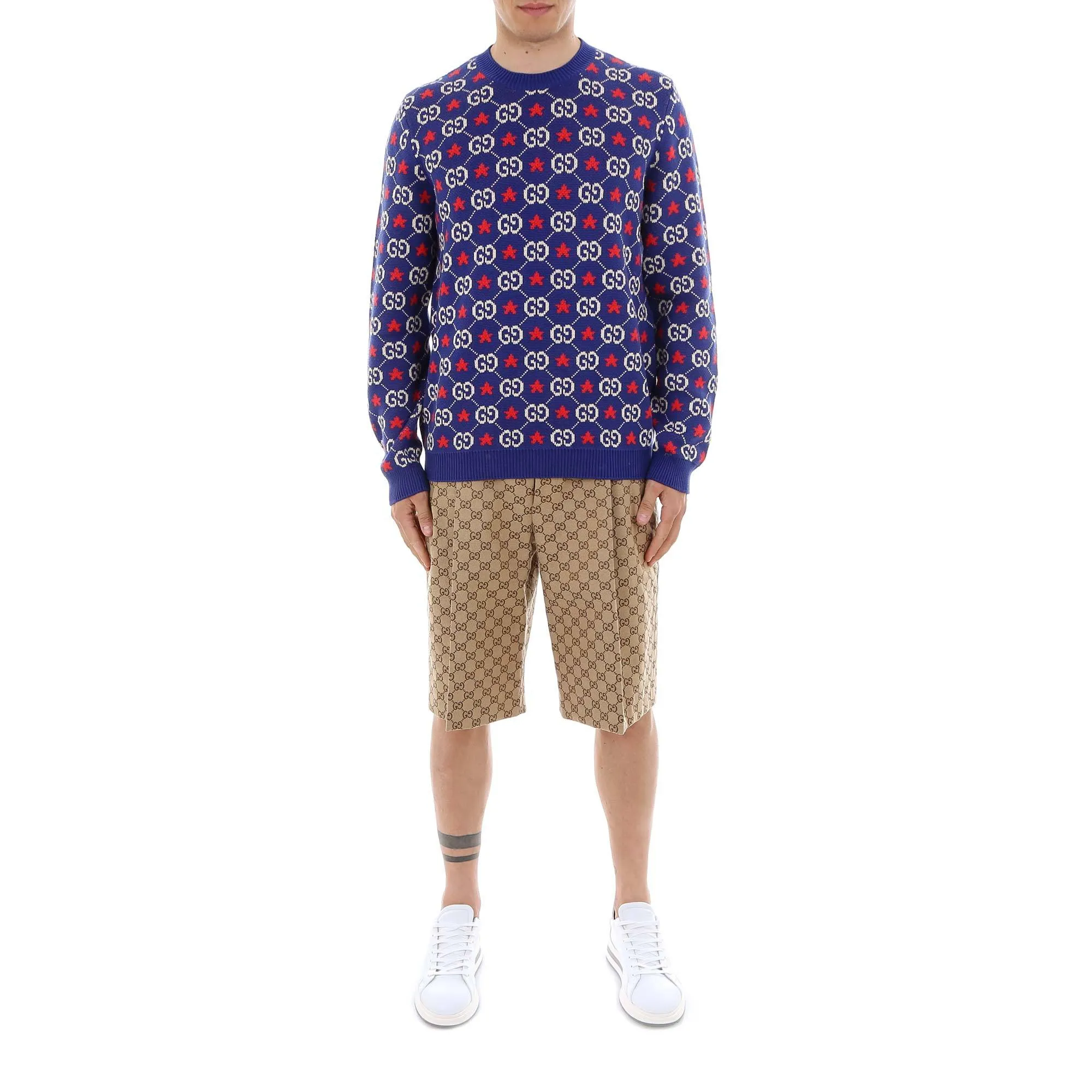 Gucci Monogram Motif Sweater