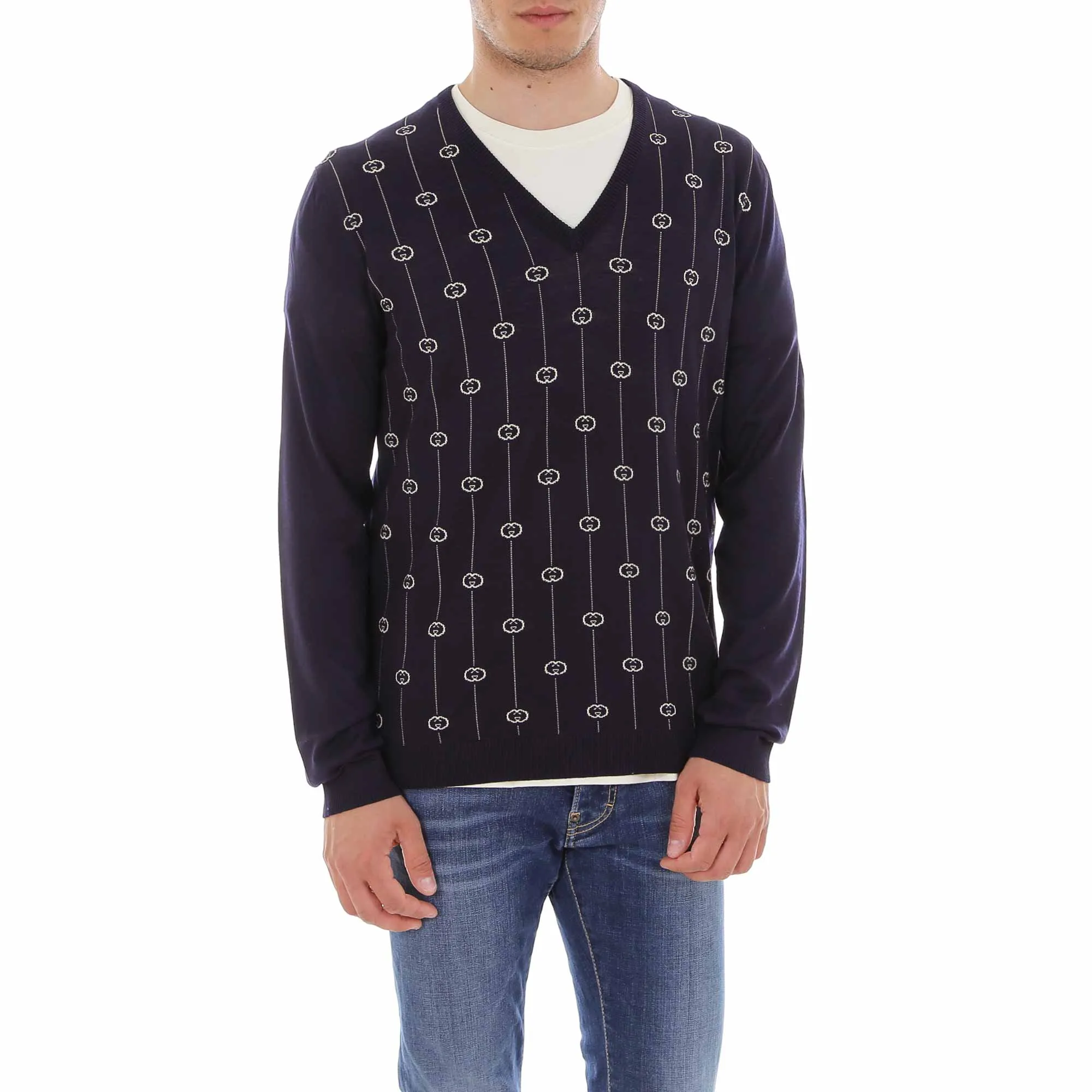 Gucci Monogram Motif Sweater