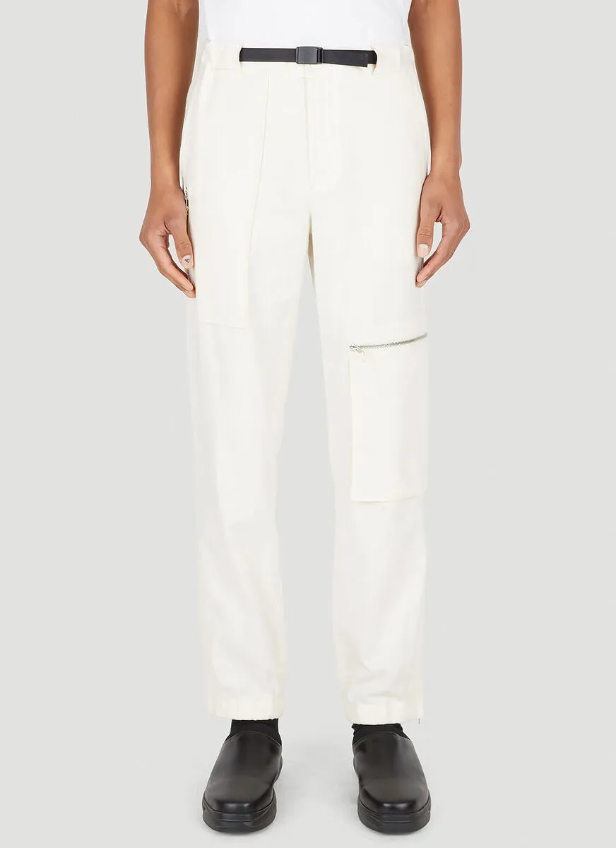Helmut Lang Belted Waist Cargo Pants