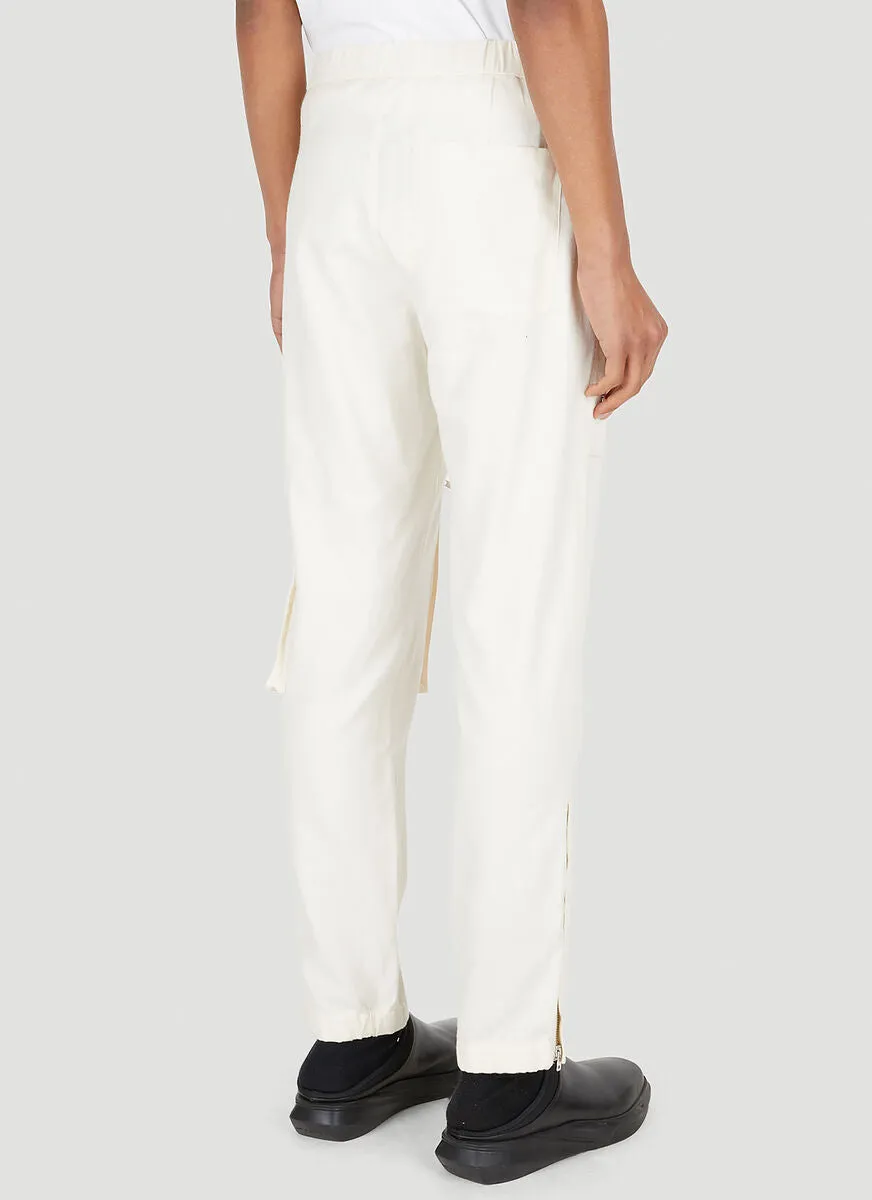 Helmut Lang Belted Waist Cargo Pants