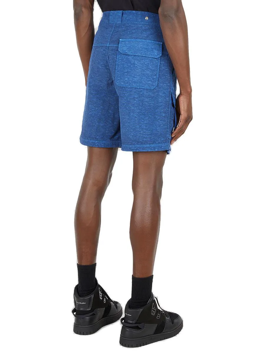 Helmut Lang Button Detailed Bermuda Shorts