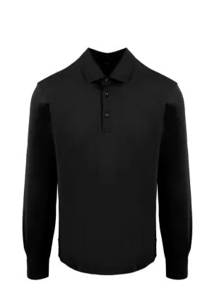 Herno Buttoned Long Sleeve Polo Shirt