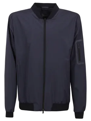 Herno Zip-Up Long-Sleeved Bomber Jacket