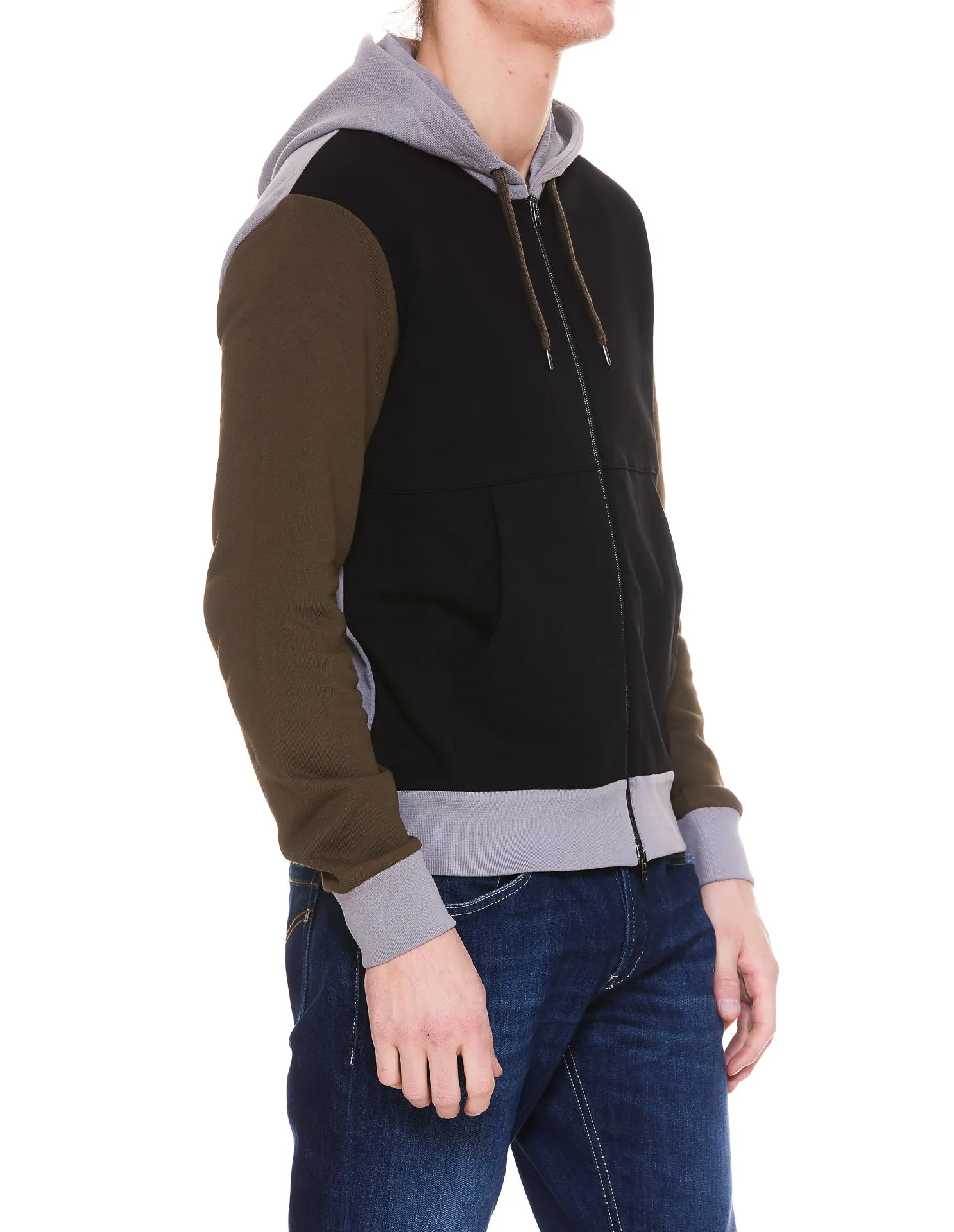 Herno Zip-Up Panelled Bomber Jacket