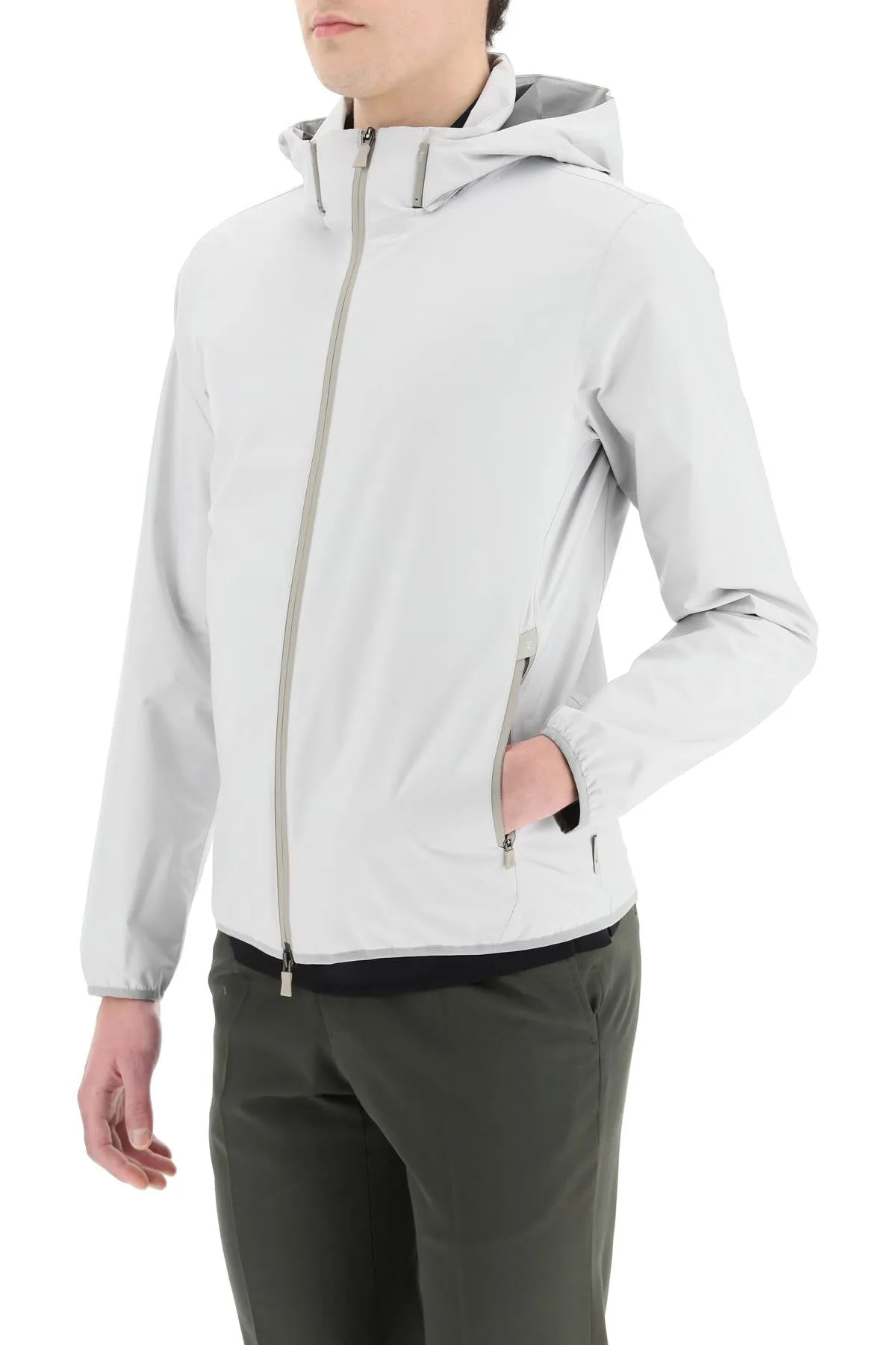 Herno Zipped Hooded Jacket