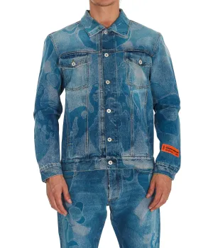 Heron Preston Camouflage Print Denim Jacket
