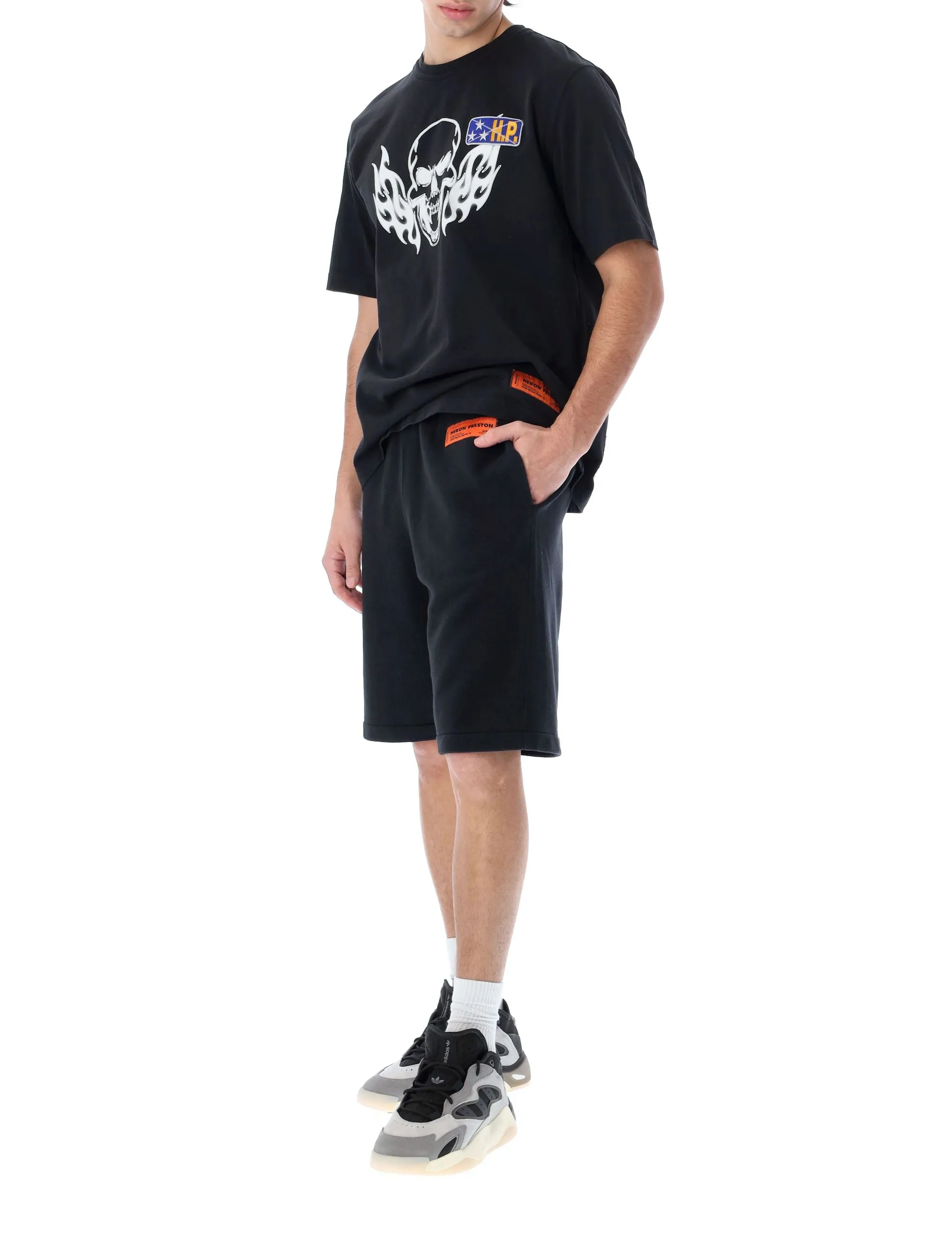 Heron Preston Logo Patch Bermuda Shorts