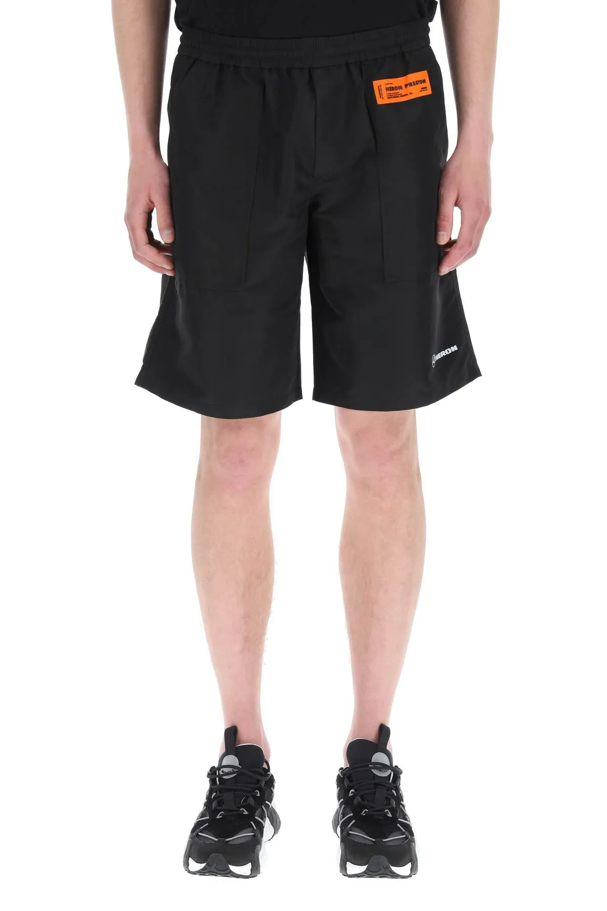 Heron Preston Logo Patch Elasticated-Waist Track Shorts