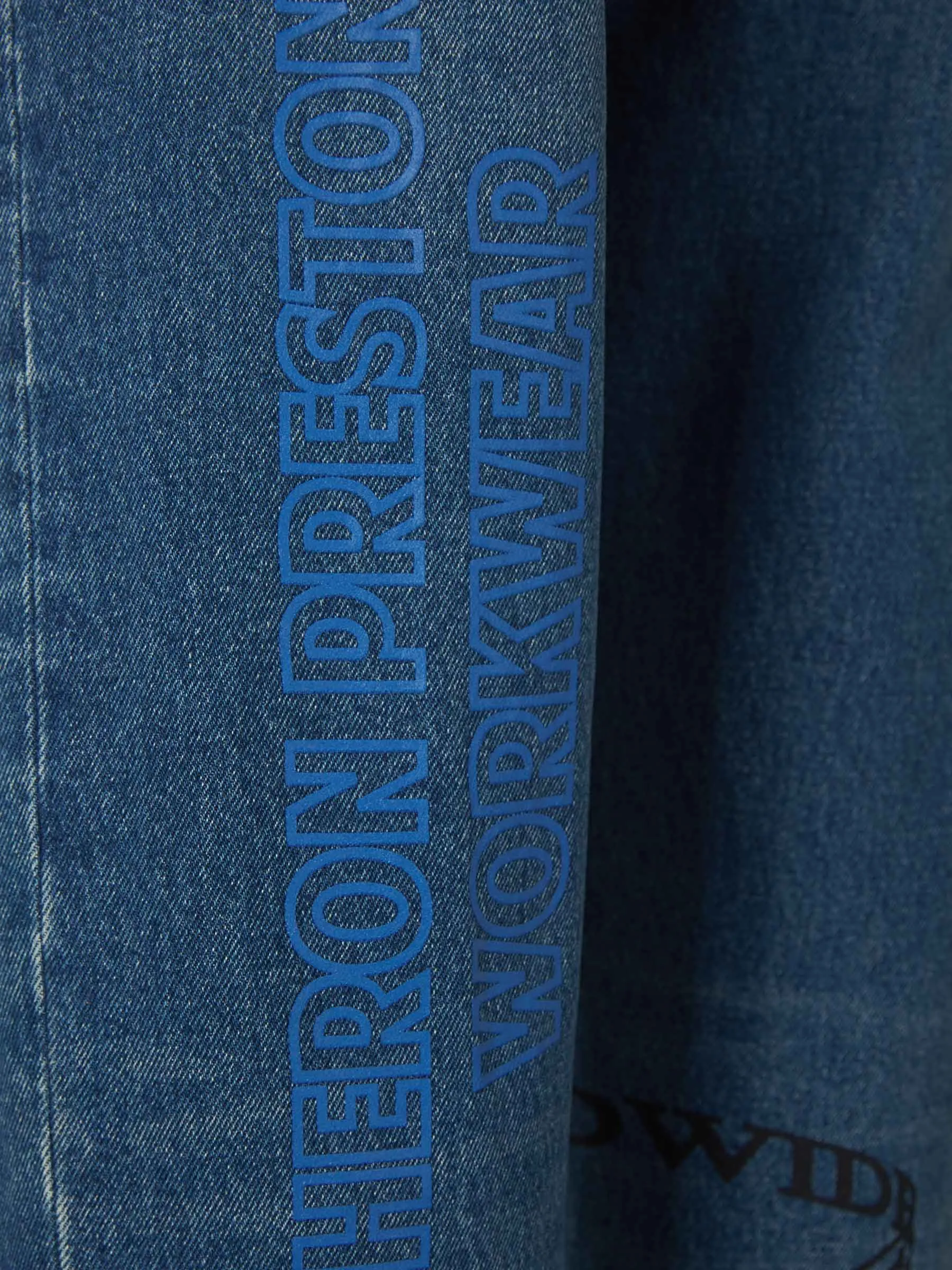 Heron Preston Logo Patch Graphic Print Jeans