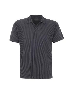 Homme Pliss Issey Miyake Pleated Polo Shirt