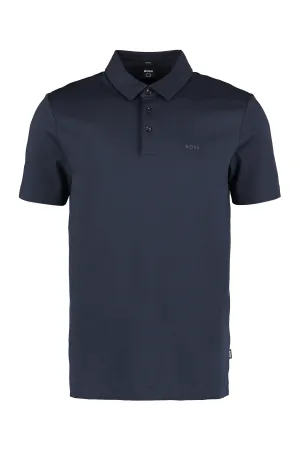 Hugo Boss Logo Print Short-Sleeved Polo Shirt