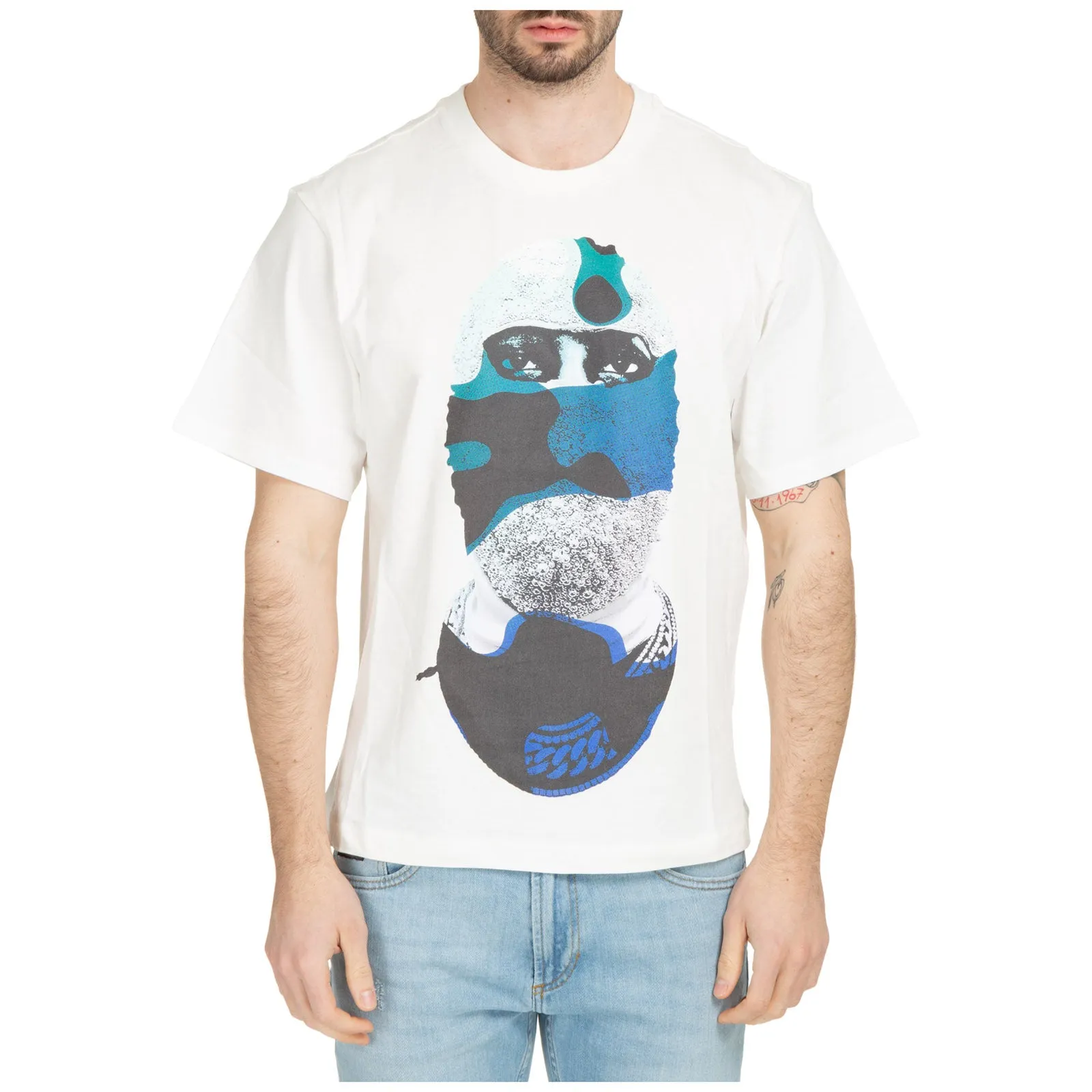 Ih Nom Uh Nit Mask On Slogan Printed Crewneck T-Shirt