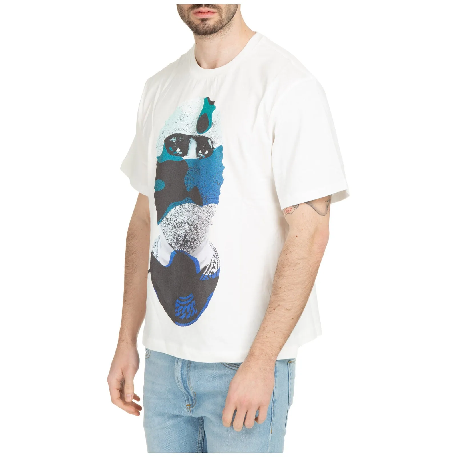 Ih Nom Uh Nit Mask On Slogan Printed Crewneck T-Shirt