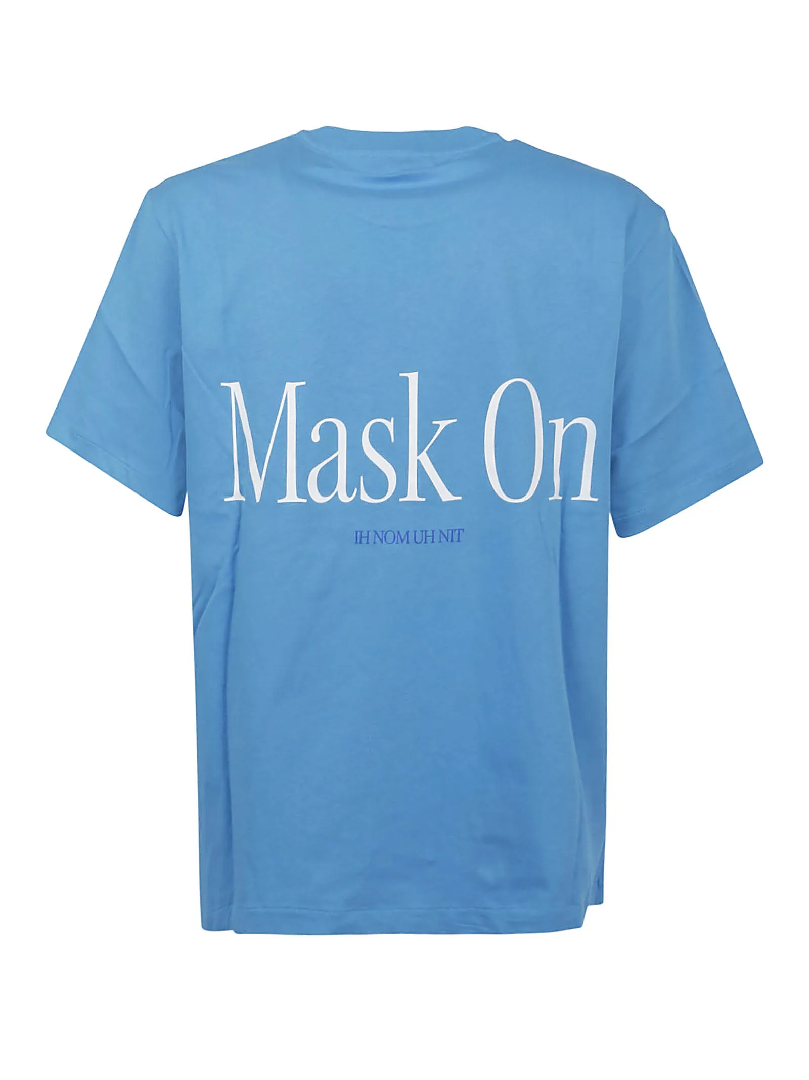 Ih Nom Uh Nit Mask On Slogan Printed Crewneck T-Shirt