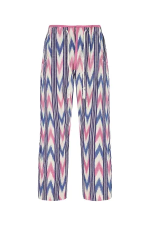 Isabel Marant Chevron Printed Elastic Waist Pants