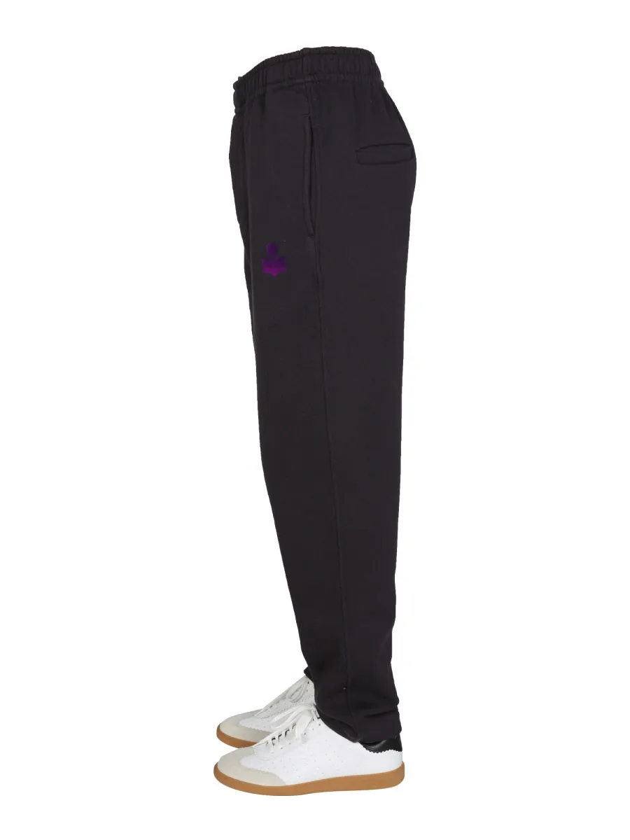 Isabel Marant Flocked Logo Jogging Pants