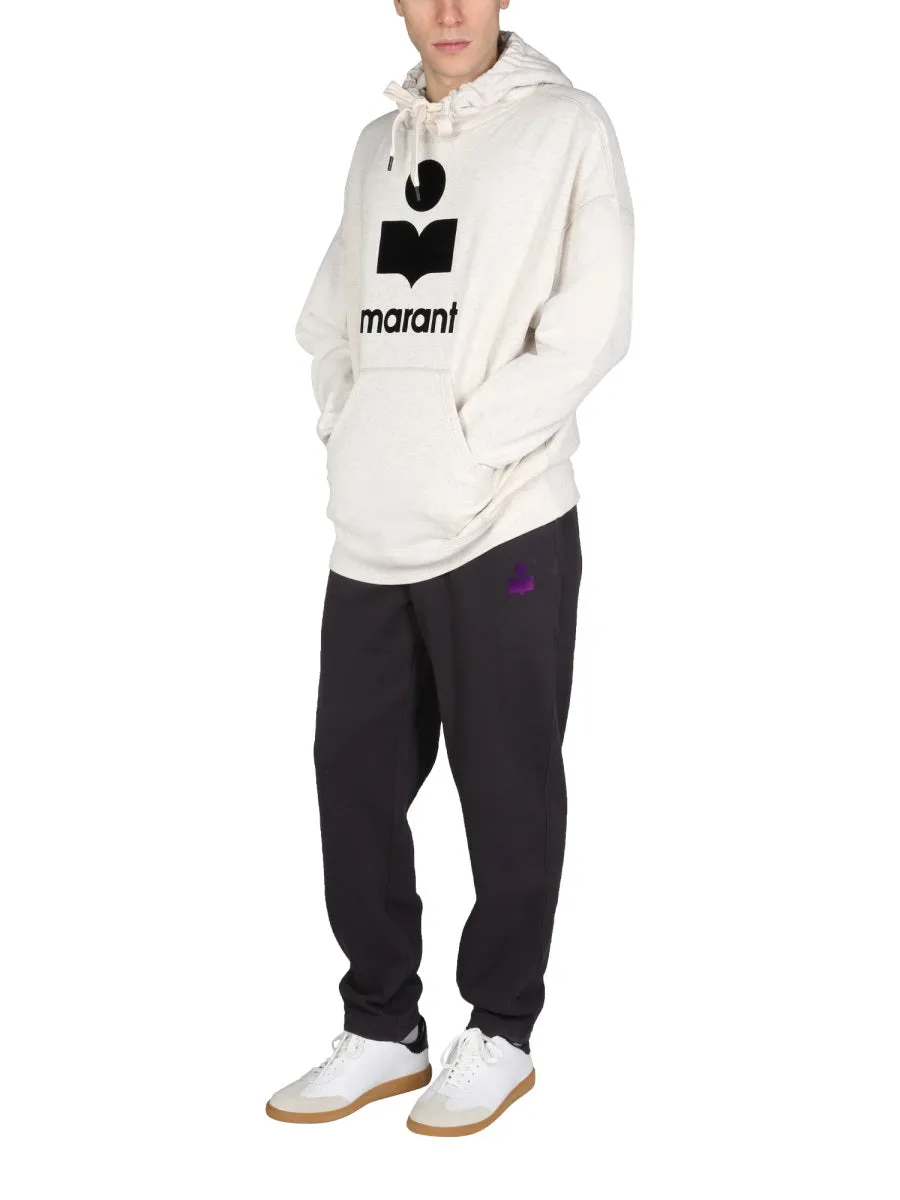 Isabel Marant Flocked Logo Jogging Pants