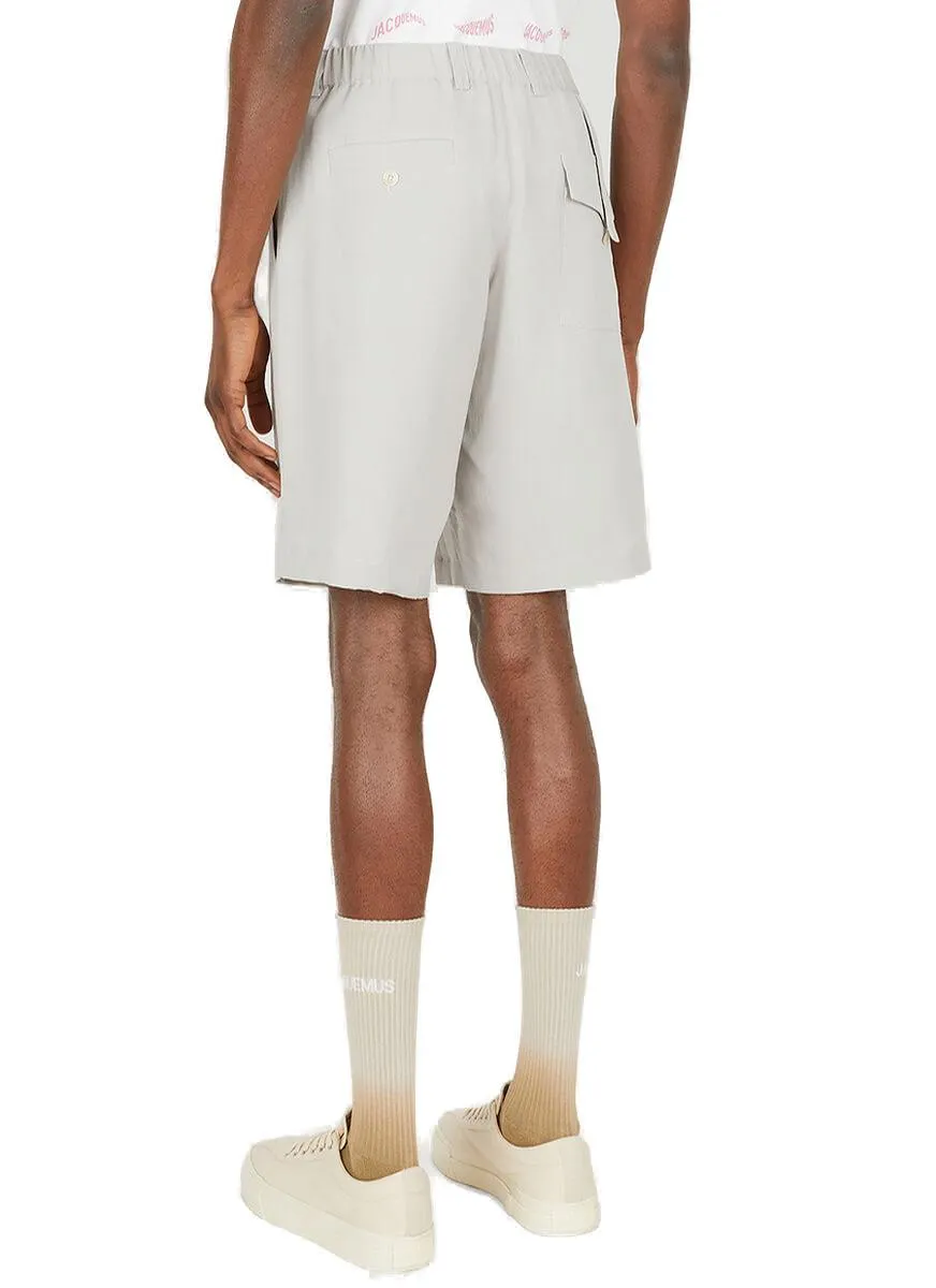 Jacquemus Pleated Knee-Length Bermuda Shorts