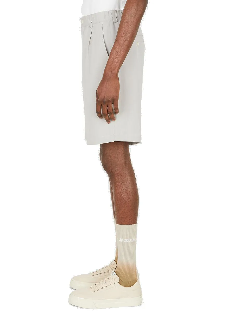 Jacquemus Pleated Knee-Length Bermuda Shorts