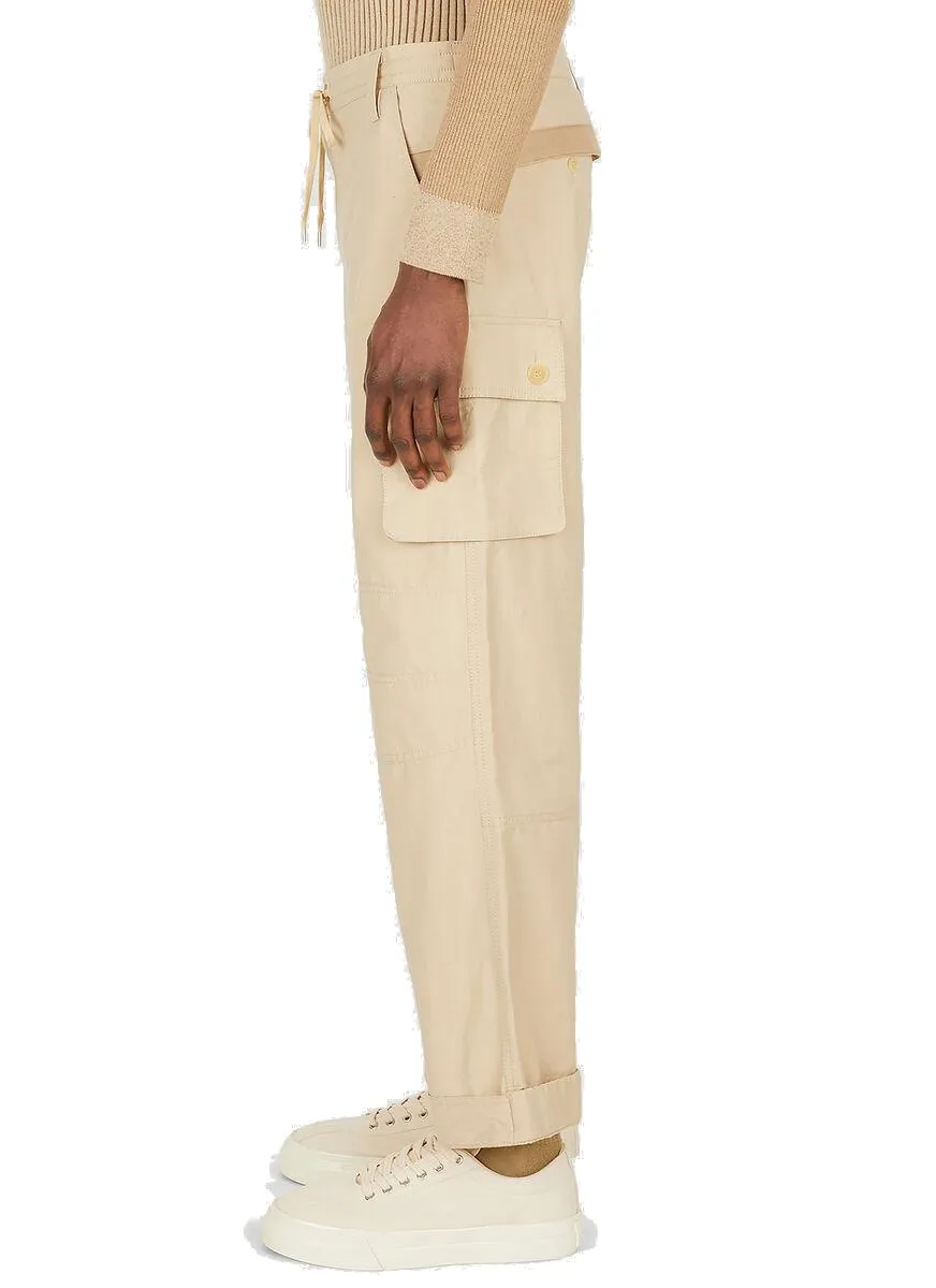 Jacquemus Pocket Detailed Drawstring Cargo Trousers