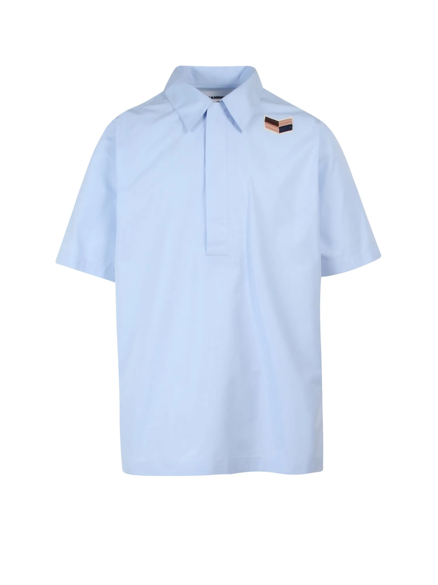 Jil Sander Logo Embroidered Polo Shirt