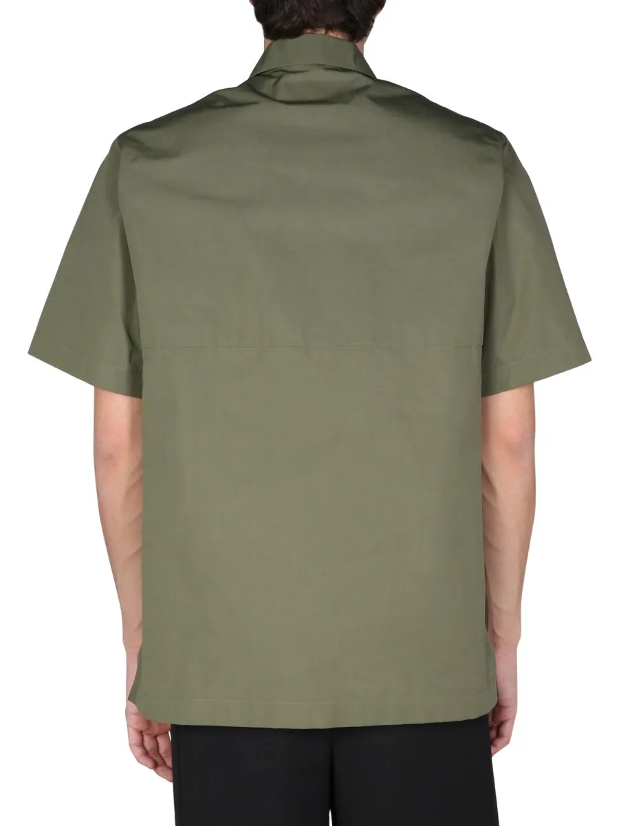 Jil Sander Logo Embroidered Polo Shirt