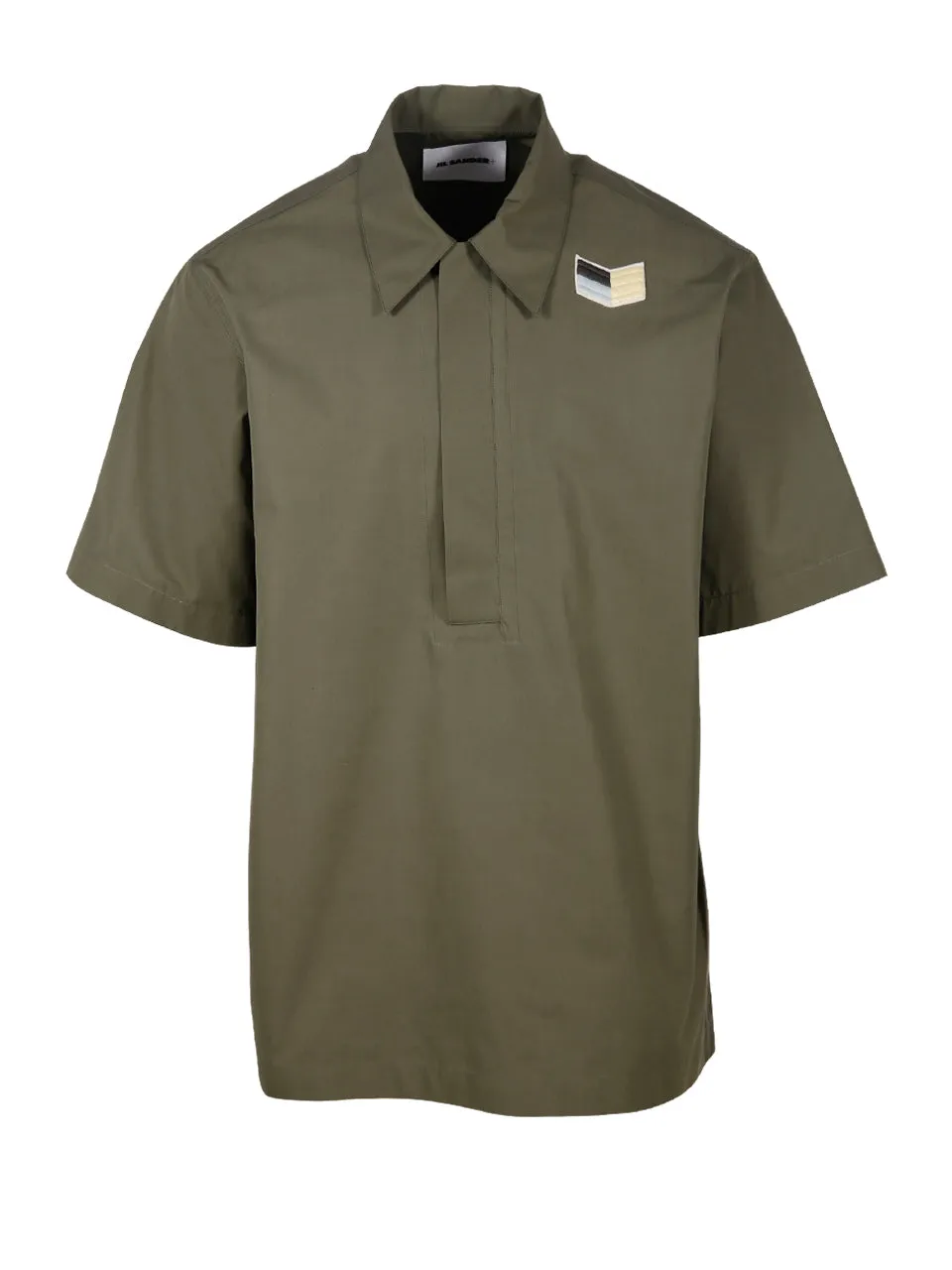 Jil Sander Logo Embroidered Polo Shirt
